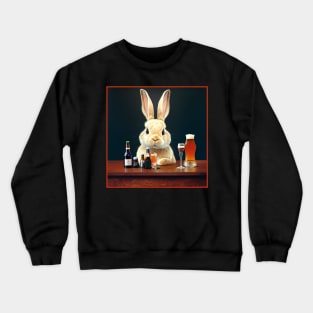 Bartender Rabbit Crewneck Sweatshirt